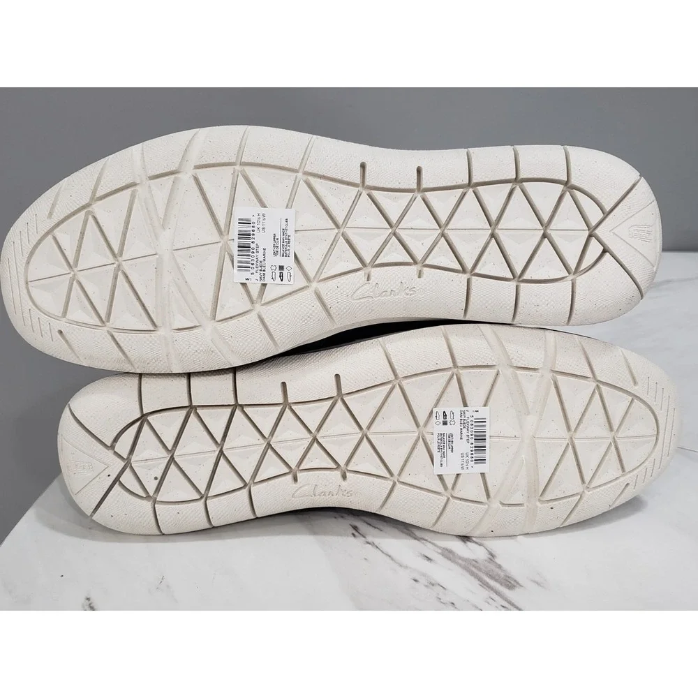 NEW NO BOX - Size 11.5 WIDE CLARKS Men's Flexway Step Light Navy Suede 26176955‎